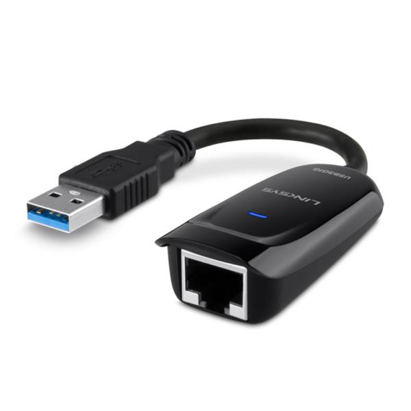 领势Linksys USB3GIG USB 3.0 Gigabit Ethernet Adapter mini千兆网卡USB转RJ45以太网卡 小螃蟹RTL8153 win7 8 10 Mac 安卓免驱动
