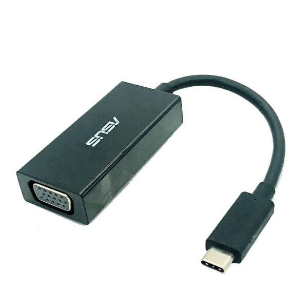 ASUS华硕AmazonBasics USB 3.1 Type-C 转 VGA 显示器适配器 转接线头