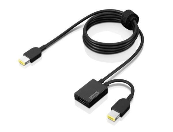 联想Lenovo Dual slim-tip Adapter 扁口一转二转换线 4X20W69154