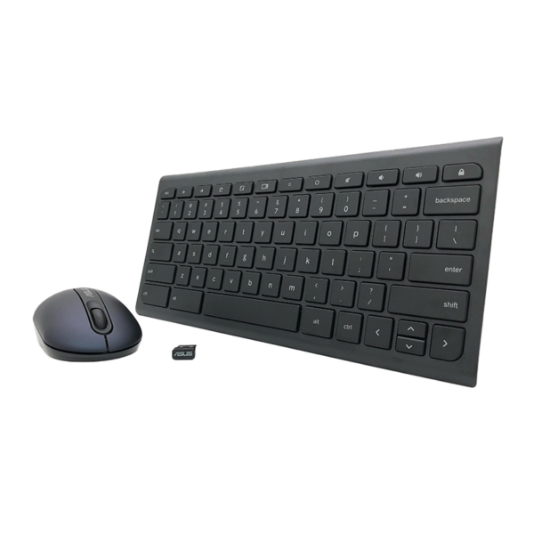 免驱动全新超薄华硕无线键盘鼠标套装剪刀脚 ASUS Chromebox 0K010-00050600 KBM Wireless Keyboard and Mouse