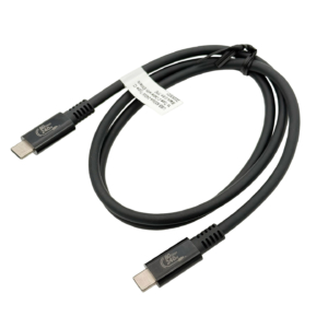 JEM代工 USB4 雷电 5数据线 80Gbps 240W PD3.1快充 Type-C 雷电5/4兼容 支持10K高刷显示器/外接显卡/拓展坞Type C to Type C Cable with EMark Black 0.8m TPE