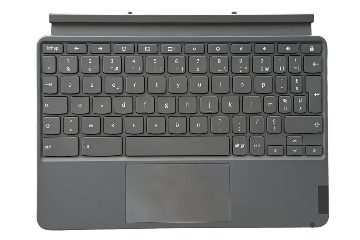 全新库存适用于联想 Lenovo Duet Chromebook 10.1 平板键盘 CT-X636F 原装底座 法语/意大利语版 FR French & IT Italian Layout keyboard Case