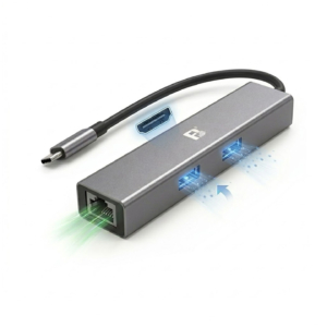 铝合金 Type-C扩展坞千兆网口转换器 免驱适用苹果MacBook Pro/Air笔记本iPad华为手机平板连接电视4K投影USB3.0多功能分线器