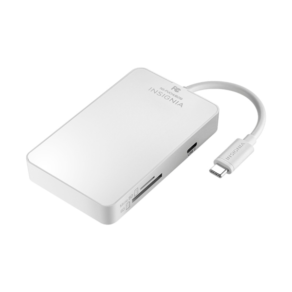 影雅Insignia USB C拓展坞 type C转HDMI 千兆有线以太网卡 SD读卡器 集线器7-Port Type-C Hub with Gigabit Ethernet Adapter