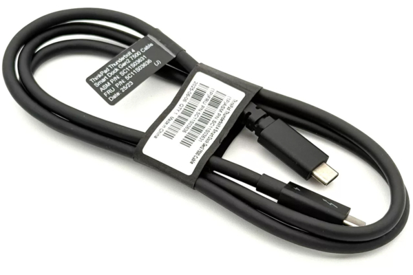 全新联想 ThinkPad Thunderbolt 4 Smart Dock Gen2 7500 Cable 雷电4数据线 PD3.1 快充线 FRU 5C11S03636 40G 240W 兼容iphone 17 pro max iPad Mac Pro M4