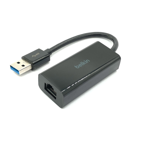 贝尔金Belkin USB 3.0转RJ45网口有线千兆以太网卡转换器Gigabit Ethernet Adapter B2B048 Macbook Air M1 M2免驱动