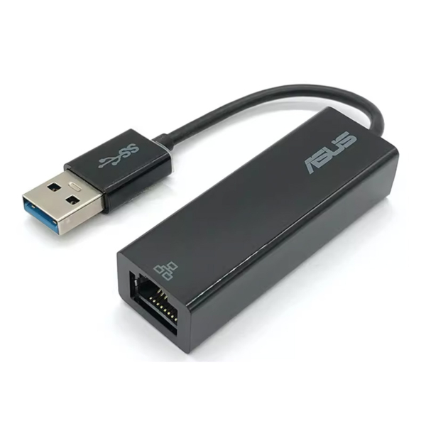 华硕usb3.0有线千兆外接网卡外置以太网口转换器 免驱动90XB05WN-MCA010 OH102 USB3.0 to RJ45 DONGLE/ 1000 Mbps (Black) AX88179