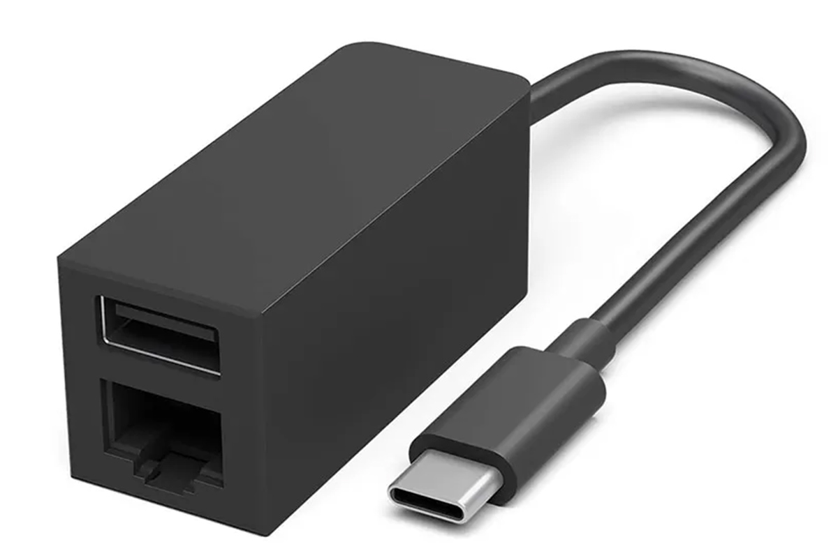全新原装微软Microsoft Surface USB-C 转USB3.0端口 千M以太网适配器 USB-C TO USB 3.0 Ethernet Cable Adapters JWL-00006 1860