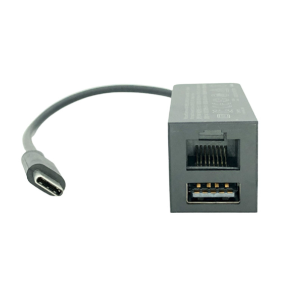 全新国行微软USB-C 转USB3.0端口 千M以太网适配器 Microsoft Surface USB-C to Ethernet and USB 3.0 Gigabit Adapter 适用于Surface pro 5/6/7/8 JWL-00007 1860
