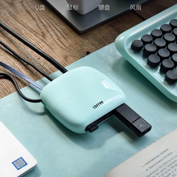 全新原装LOFREE 洛斐 OE101 Type-C扩展坞 七合一 typec笔记本usb3.0HUB华为苹果IPADPRO电脑 适用于雷电3 USB4 C口转换接头HDMI 4K