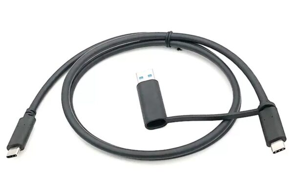  4X90U90618 适用于ThinkPad Hybrid USB-C with USB-A Cable FRU 03X7470 0X17EF 双type c 数据线 被动式20G 100瓦40A9 40AF 40AV 40AN拓展坞线