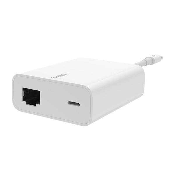 贝尔金 Belkin F8J227 RTL8111EPU 1000M以太网卡乙太网路带Lightning接口的电源转换器 Gigabit Ethernet With 12W Power Adpter