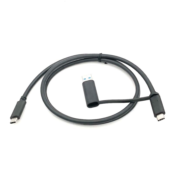  4X90U90618 适用于ThinkPad Hybrid USB-C with USB-A Cable FRU 03X7470 0X17EF 双type c 数据线 被动式20G 100瓦40A9 40AF 40AV 40AN拓展坞线