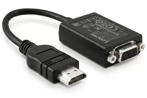 4X91K06464联想Lenovo HDMI转VGA转接线SC11D96913 5C11E09631 HDMI to VGA Adapter Cable 1080P高清显示转换器4X91K06464 03X7583 03X7277 03X6574